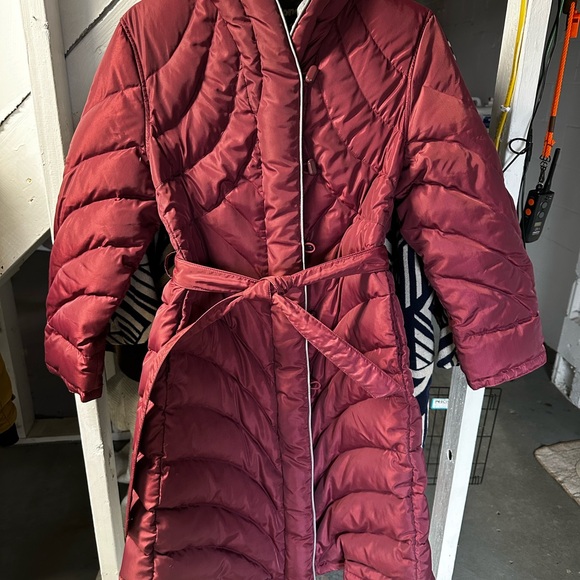 cyclone Jackets & Blazers - Vintage Down Parka - Women's Vtg Quilted Burgundy Parka - Size 14